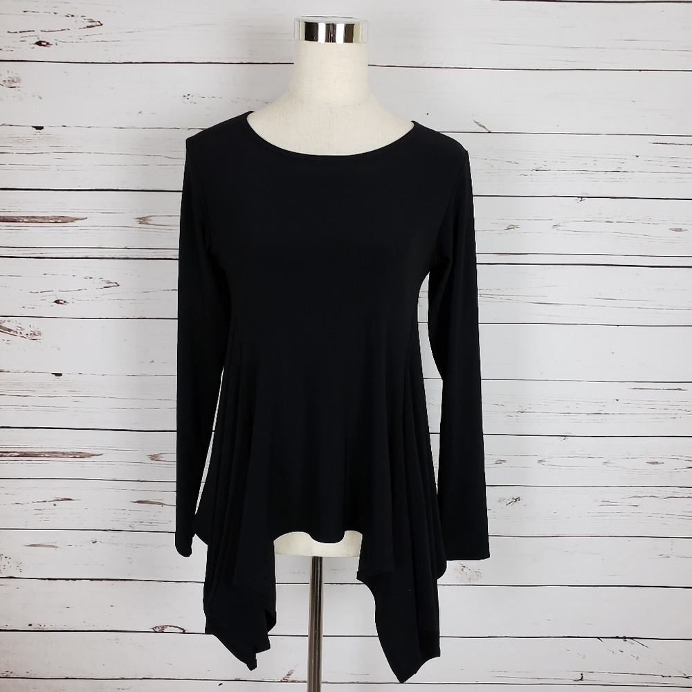 Sympli Sz 10 Asymmetrical Poly Top
